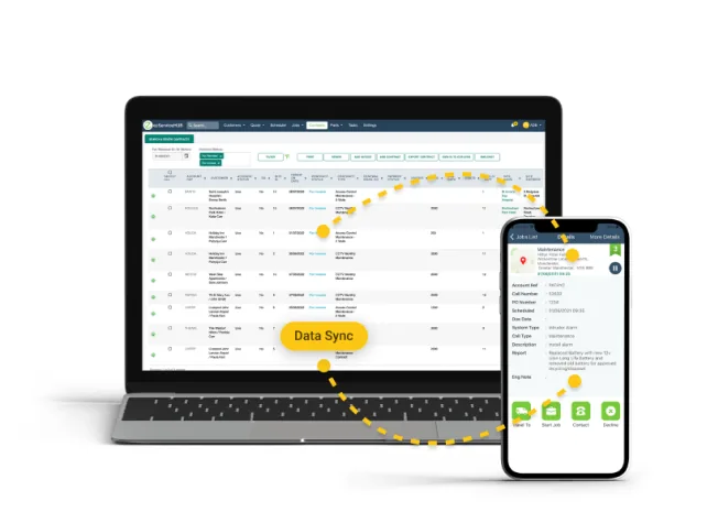 PPM and recurring maintenance screen with the ServiceJobs app